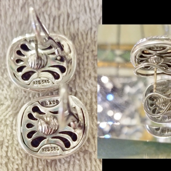 David Yurnan 925/14K Citrine Large Albion Earrings - Picture 4 of 8